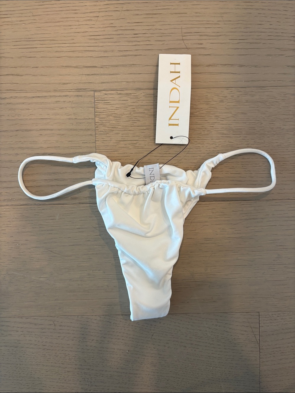 NWT Indah Brazilian thong bikini bottoms S